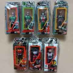 ②仮面ライダー ソフビパッケージチャーム＆チョコスナック 7種セット