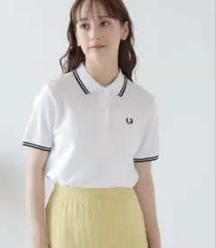 美品 Fred Perry リブポロシャツ 5部袖 M - メルカリ