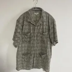 ☆FENDI ☆美品☆ズッカ柄 シアー 半袖シャツ☆シースルー☆ブラウン 
