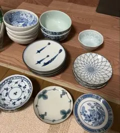印判 染付け 手塩皿 豆皿 明治 大正 骨董 - メルカリ