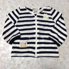 ストライプフード付きアウター 80cm