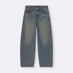 GU バレルレッグジーンズ BLUE Mサイズ