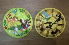 ディズニー刺繍缶バッチ2 ティンカーベル＆バンビ　2個セット