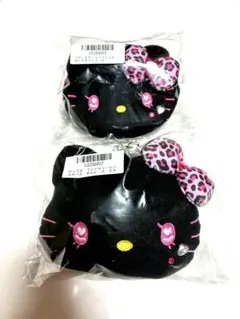 サンリオ 黒キティ フェイスリールパスケース ミニフェイスポーチ ギャル