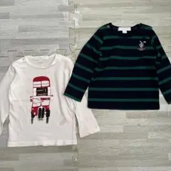 【Burberry baby】ベビー服　長袖カットソー　ロンT 80サイズ12m