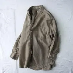 ドゥーズィエムクラス　*Linen シャツ　カーキ　25ss ショート　リネン ドゥーズィエムクラス *Linen シャツ カーキ 25ss ショート リネン