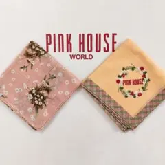最終値下げ✨【未使用】PINK HOUSE ハンカチ2枚セット