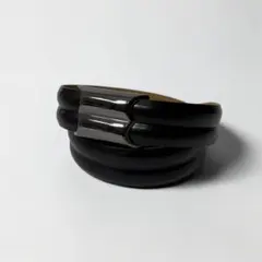 BALLY バリー　メンズ　ベルト　ブラックレザー　未使用品　幅3cmのサムネイル
