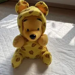 ☆くまのプーさん ヒョウ柄ぬいぐるみ(指人形)