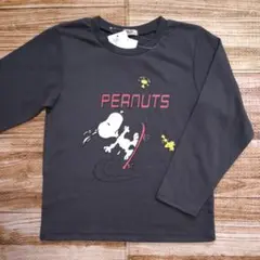 新品 未使用 スヌーピー ウッドストック 長袖Tシャツ ロンＴ 男の子 110