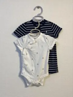 ラルフローレンロンパース　9m/75 & baby GAPロンパース　6-12m