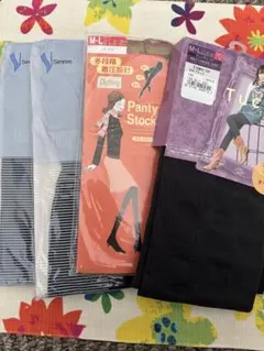 GUNZE Tuché 70デニール ブラックタイツ M-L他　4点セット