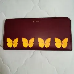 セール　Paul Smith 長財布 バタフライモチーフ ボルドー　新品のサムネイル