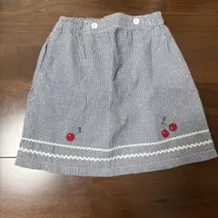 familiarギンガムチェックスカート