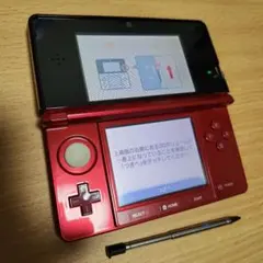 3DS　本体　フレアレッド　美品