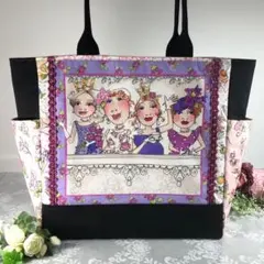 ロラライハリス bell tossフリル付きトートバッグ ☆ハンドメイド品