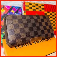 【セール！】ルイヴィトン 長財布 ダミエ ジッピーウォレット ラウンドファスナー