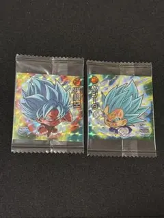 ドラゴンボール　ウエハースシール　孫悟空　ベジータ　GR W18-18 19