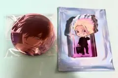 ブルーロック 糸師凛 缶バッジ 士道龍聖 アクリルブロック