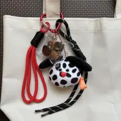 mojojojo じゃらじゃらキーホルダー　Pete ブラッグ×レッド系