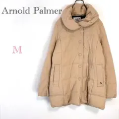 ▼アーノルド パーマー【M】ダウンコート ジャッケットアウター 刺繍ロゴ 冬服