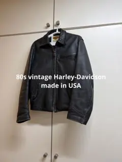 80s vintage Harley-Davidson レザージャケットのサムネイル
