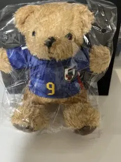 サッカー　日本代表　プレーヤーズユニフォームベアキーホルダー　三笘薫