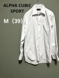 【古着】ALPHA CUBIC SPORT メンズ　ワイシャツ　M（39） 長袖