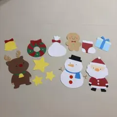 クリスマス飾りセット - トナカイ、サンタ、雪だるまなど
