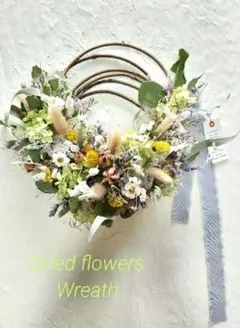 週末セール❣️✳natural✳スモークツリーアナベル小花ナチュラルハーフリース