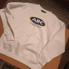 US古着 ABC SPORTS WEAR スウェット トレーナー ホワイト
