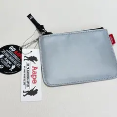新品値札付★アベイシングエイプ ミニポーチ メタリックグレー スタイリッシュ！のサムネイル