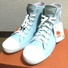 新品未使用 moz レインシューズ ハイカット ライトブルー 24センチのサムネイル