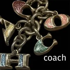 COACHコーチ アルファベットレザーキーホルダーマルチカラー - メルカリ