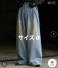 【美品】Wide Buggy Vintage Like Denim Pantsのサムネイル