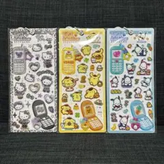 平成はっぴーフォン　サンリオ　キティ　ポムポムプリン　ポチャッコ　3個セット