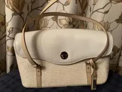 【大幅値下げ❗️】【新品】【保管中に汚れあり】銀座かねまつ　ハンドバッグ