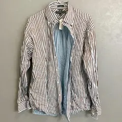 2555◯ TOMMY HILFIGER ストライプ長袖シャツ M