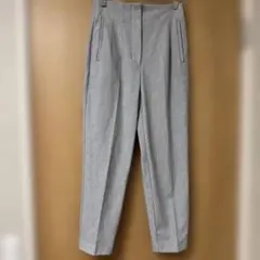 ZARA ハイウエストパンツ　ライトグレー