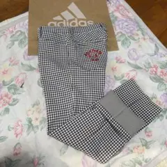 極美品W82-84cm/ adidasGOLF裏地フリース4Pストレッチパンツ