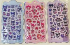 マイメロクロミぷっくりシール3枚セット