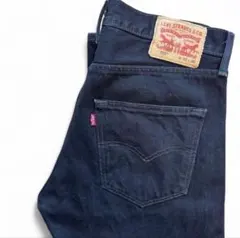 【美品】Levi's 501 後染め ブラックデニム W32 リーバイス