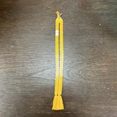 レディース着物　絹100% 黄色 編み込み羽織紐　新品未使用品