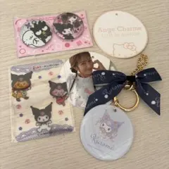 未使用　しまむら 辻希美 サンリオ クロミチャーム　クロミ缶バッチ　クリアカード