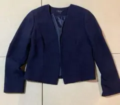ketty ノーカラーニットジャケット サイズ3 ネイビー