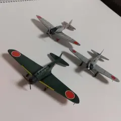 プラモデル完成品3機セット 零式戦闘機21型 99式艦爆11型 97式艦攻12型