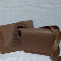 SNOOPY ブラウン ショルダーバッグ