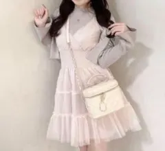 アンミール AnMILLE チュールキャミミニOP ピンク