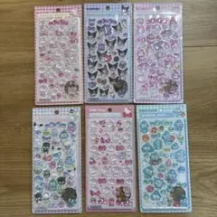 サンリオ　ボンボンドロップシール　6枚セット