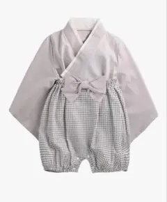 美品　augelute ベビー袴　セパレートタイプ　グレー　90